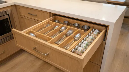 How Do Mobile Home Kitchen Cabinets Improve Storage 