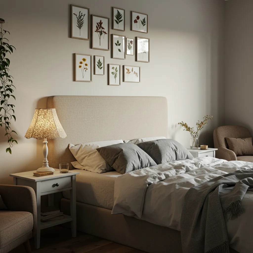 Living room decorated with handmade home decor crafts