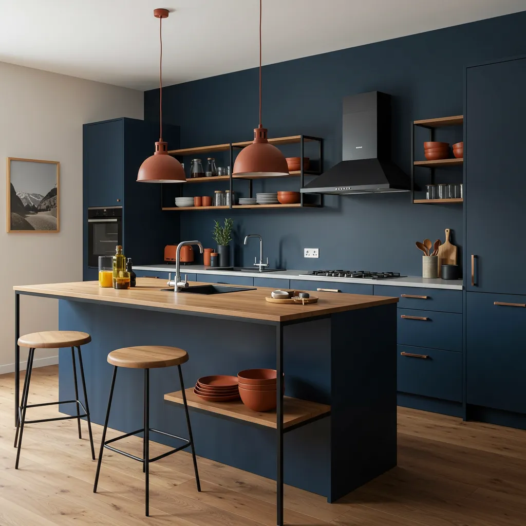 Modern kitchen decor in 2025 with sustainable materials and smart features