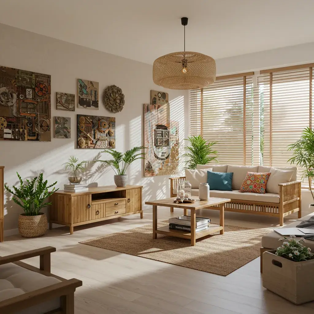 Cozy Scandinavian-style living room for home decor inspiration