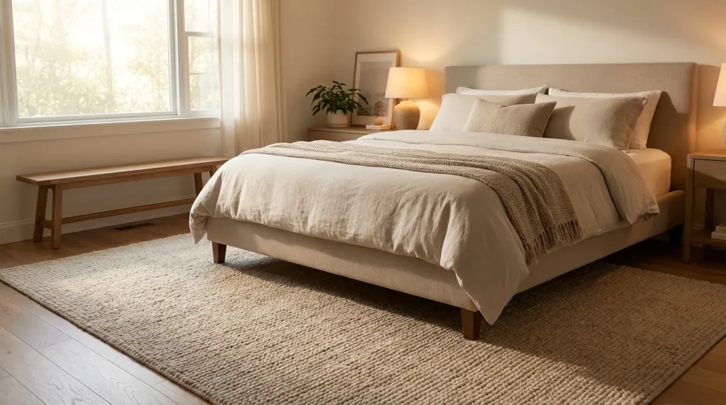 How Does Bedroom Rug Placement Improve Comfort