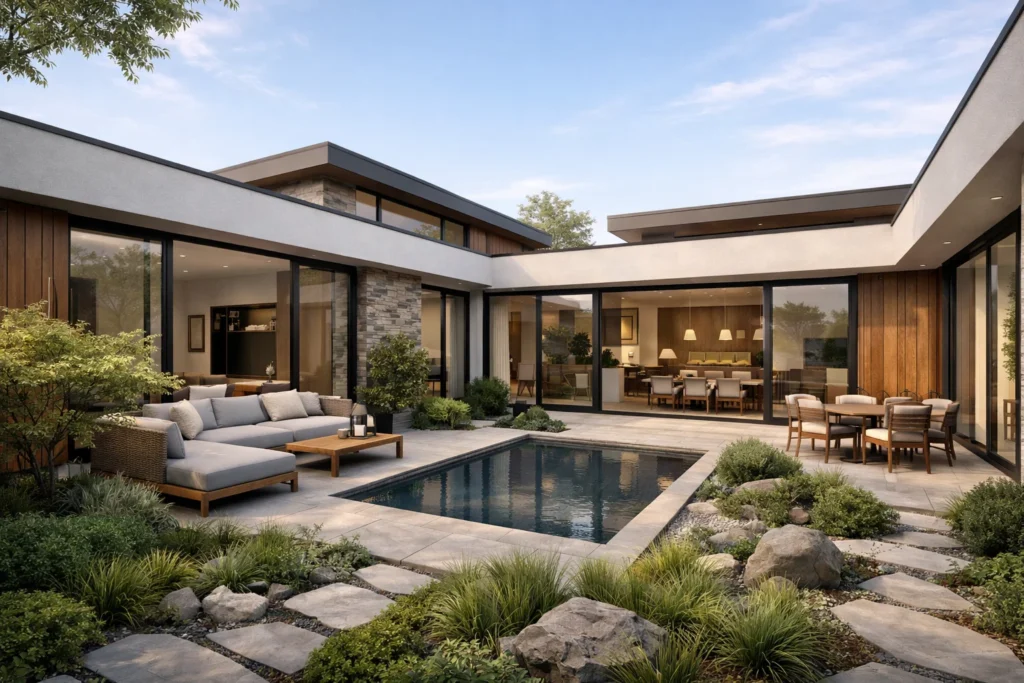 How Do House Plans L Shaped Homes Improve Privacy and Outdoor Living