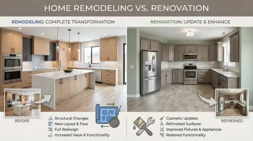 Remodel vs Renovation